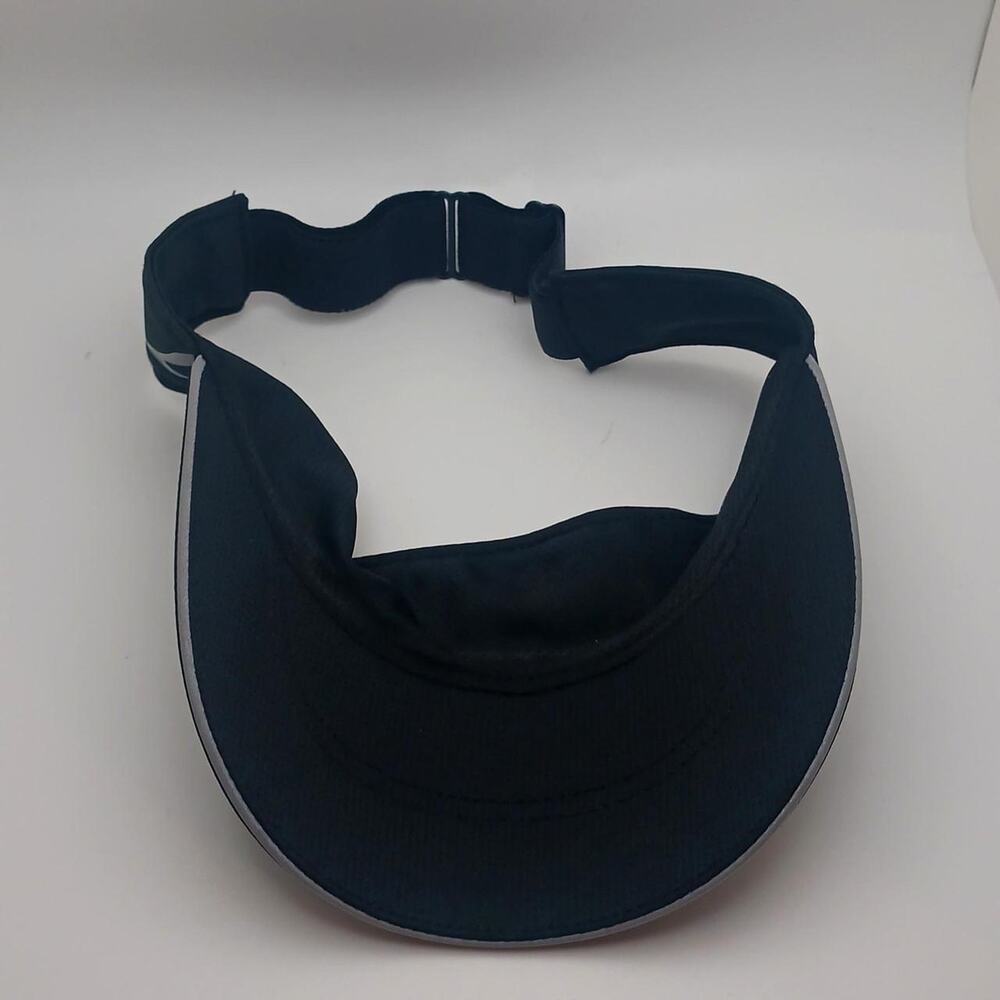Run Happy Brooks Chaser jogging visor black embroidered athleisure hat women - Picture 3 of 3